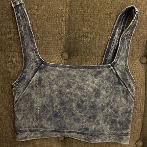 Urban outfitters out from under Denim Blue Cropped Tank Top